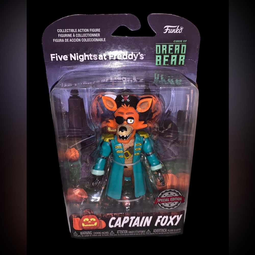 New Funko “Special Edition” Int’l FNAF Captain Foxy Curse of Dread Bear Figure